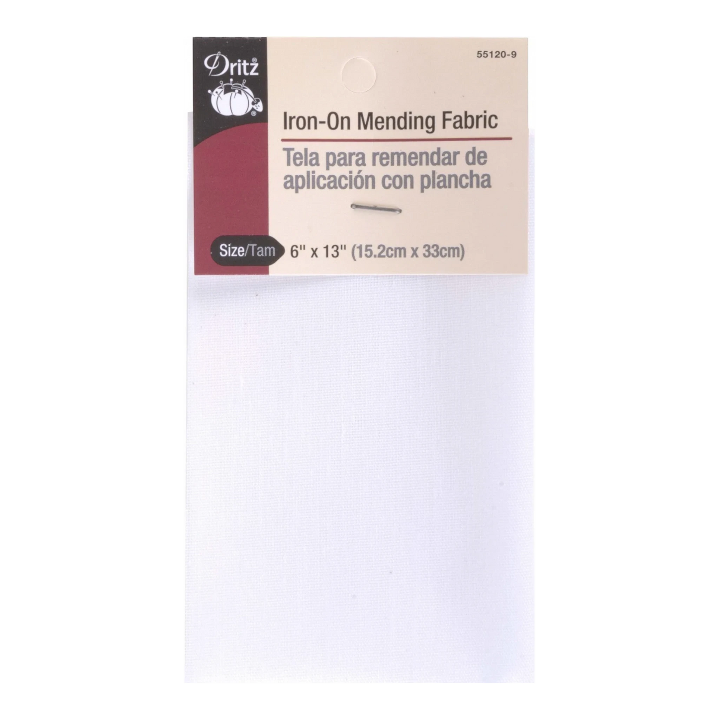 Iron on Patch Mending Fabric 152 mm x 330 mm for garment repair, mending and sewing projects