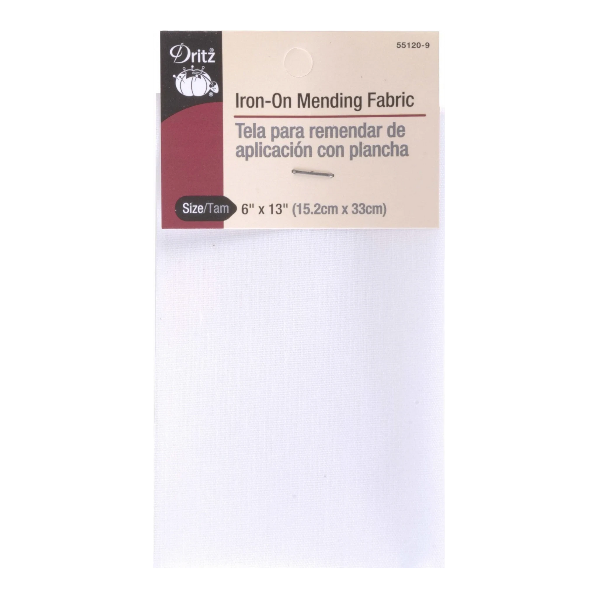 Iron on Patch Mending Fabric 152 mm x 330 mm for garment repair, mending and sewing projects