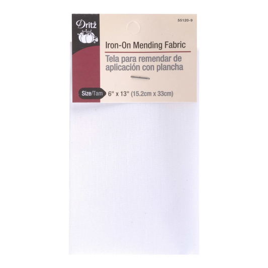 Iron on Patch Mending Fabric 152 mm x 330 mm for garment repair, mending and sewing projects