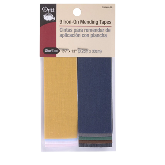 Iron on Mending Tapes 9 Assorted Colors 38 mm x 330 mm sewing and quilting product