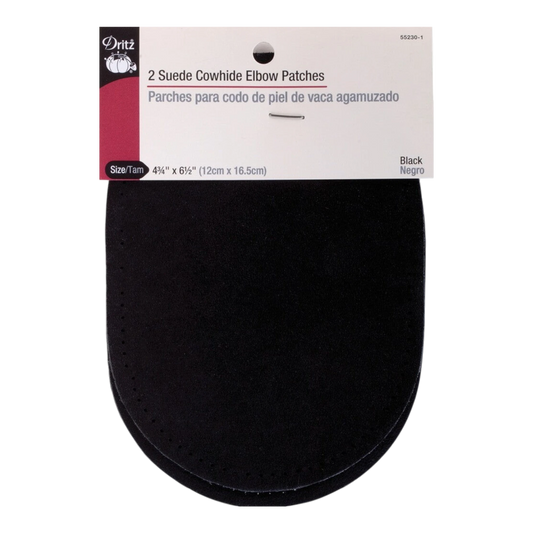 Suede Cowhide Elbow Patches for garment repair, mending and sewing projects
