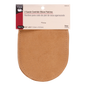 Suede Cowhide Elbow Patches - Beige (Gold) for garment repair, mending and sewing projects