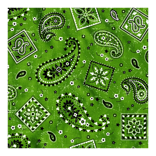 Wild West Bandana Green