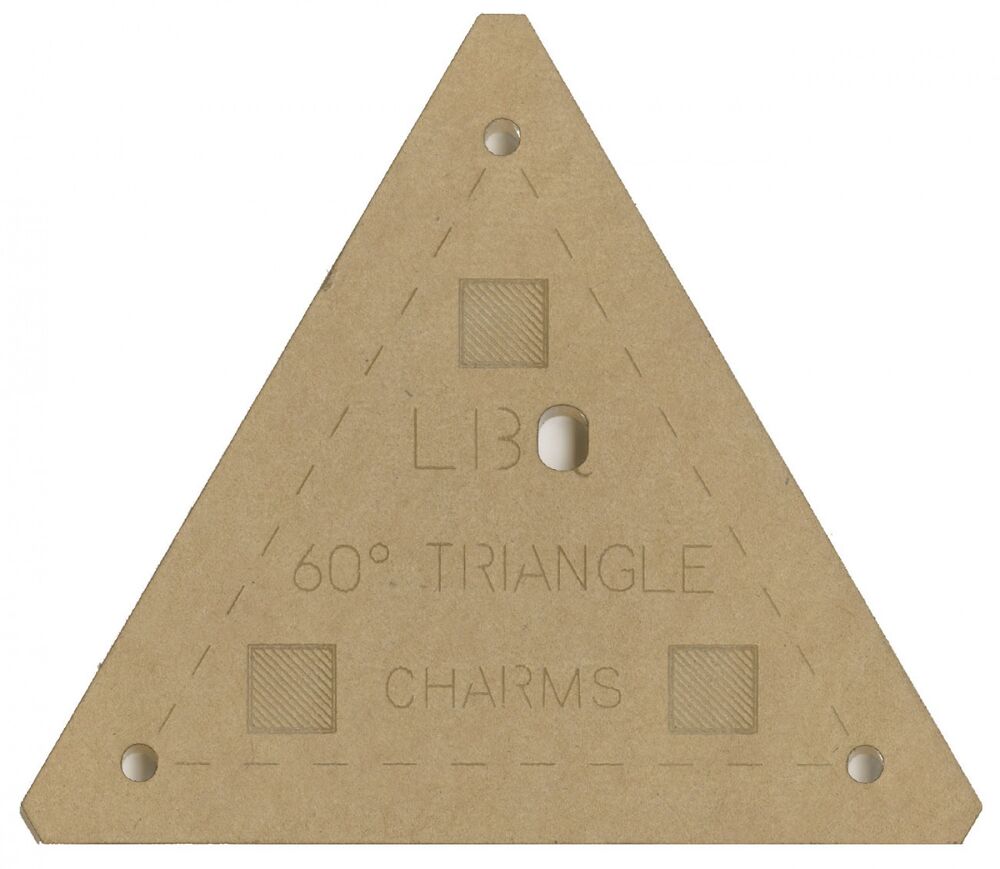 60 Degree Triangle Charms Template - Everything Fabric