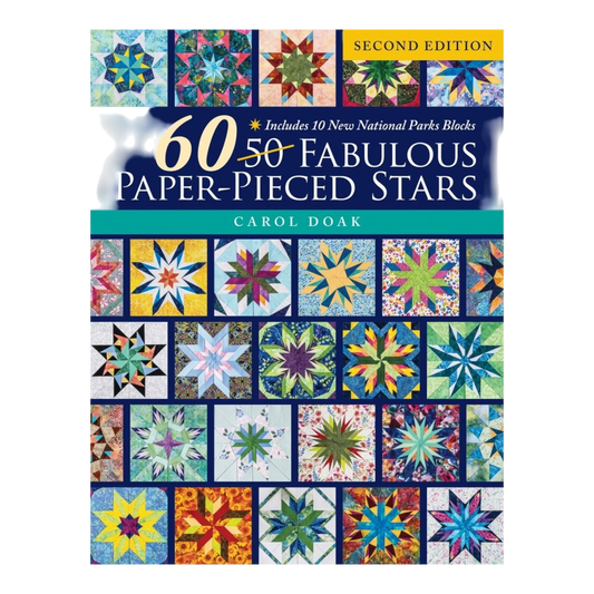 60 Fabulous Paper-Pieced Stars Second Edition Book - Everything Fabric