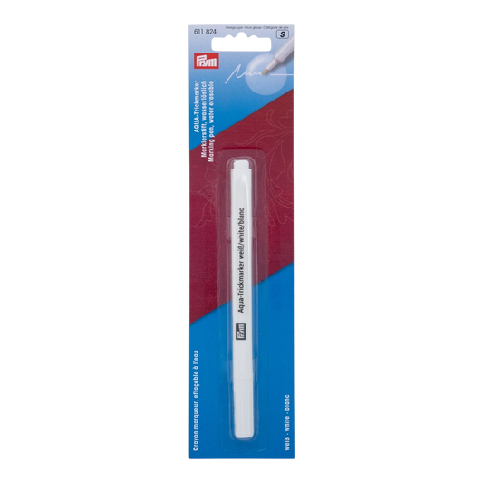 TRICK MARKER AQUA, WATER-ERASABLE, WHITE