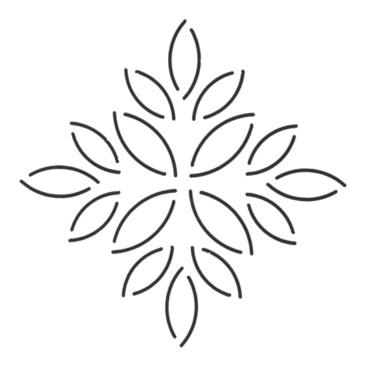 Quilt Stencil Quilt Stencil Leaf Block for precise cutting, marking and patchwork