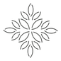 Quilt Stencil Quilt Stencil Leaf Block for precise cutting, marking and patchwork