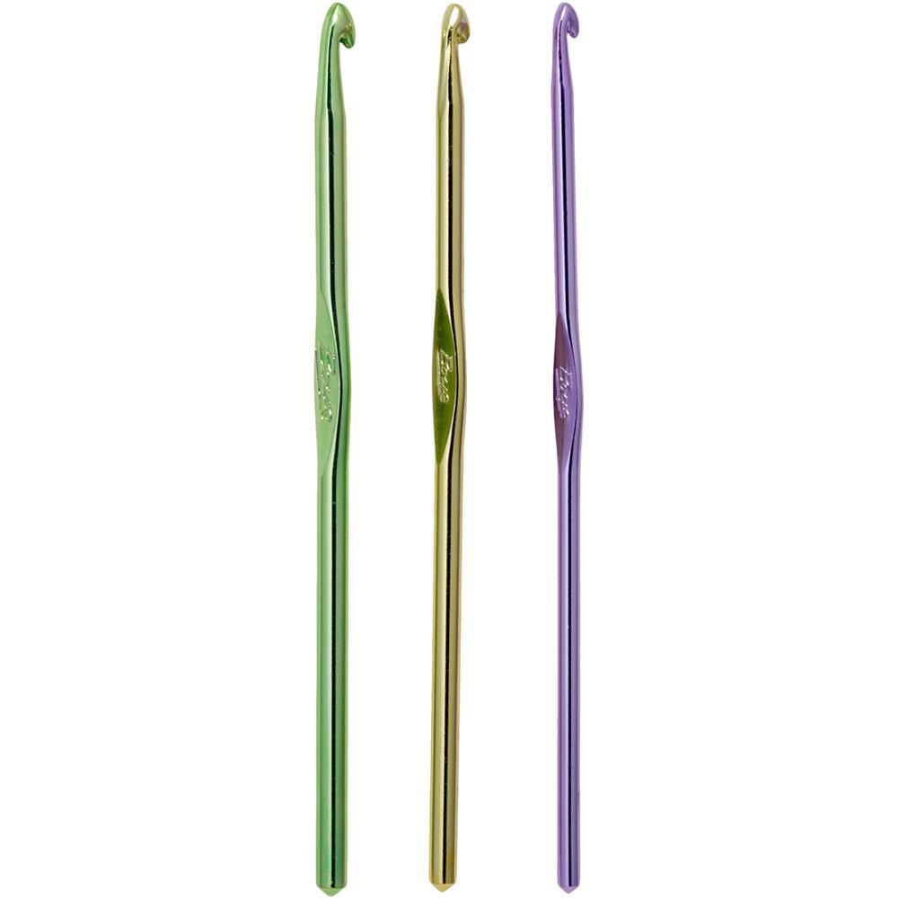 Boye Aluminium Crochet Hook Set G, H, I for crochet and yarn projects