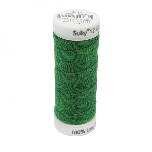 Sulky Thread Cotton Petites - 12wt - Jolly Green for patchwork, quilting and sewing
