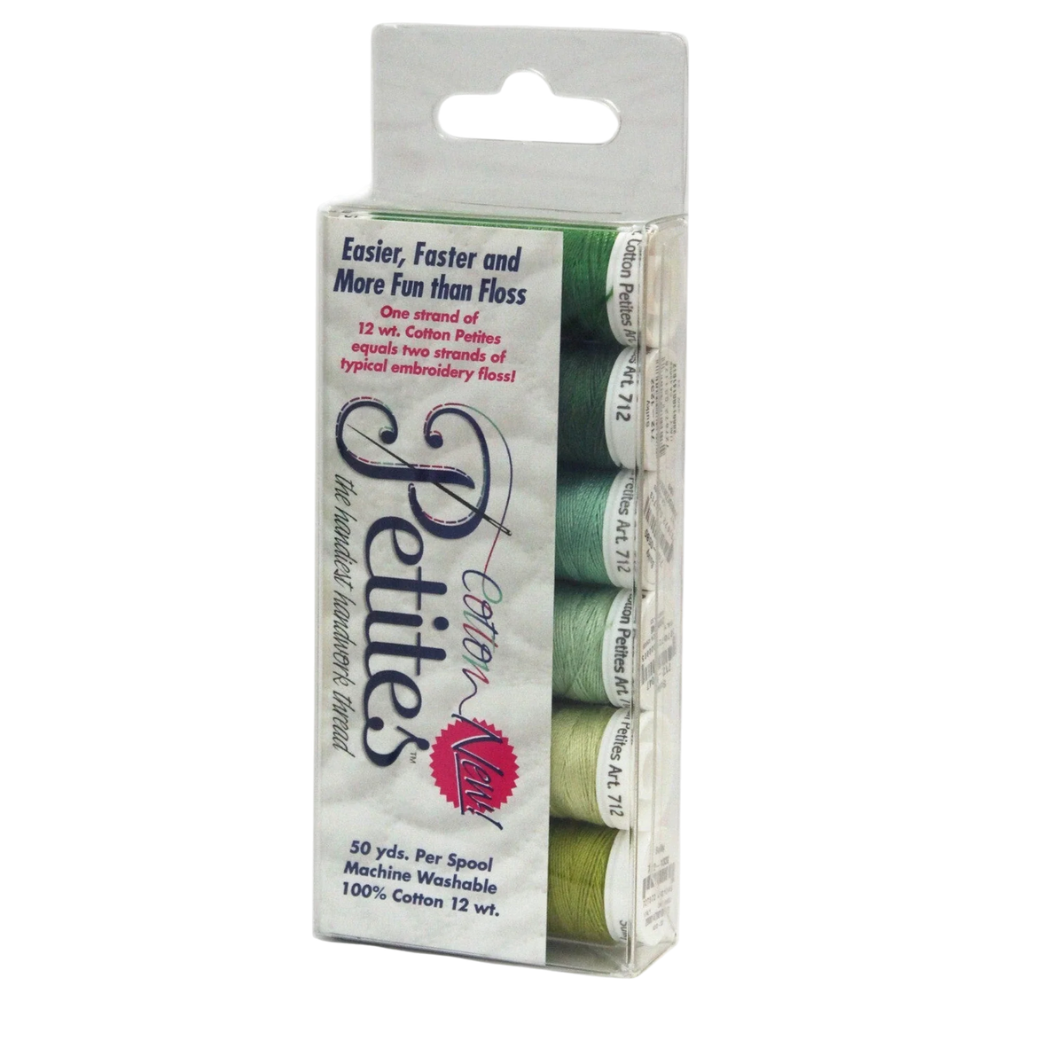 Sulky Cotton Petites 12wt 6-Pack Greens