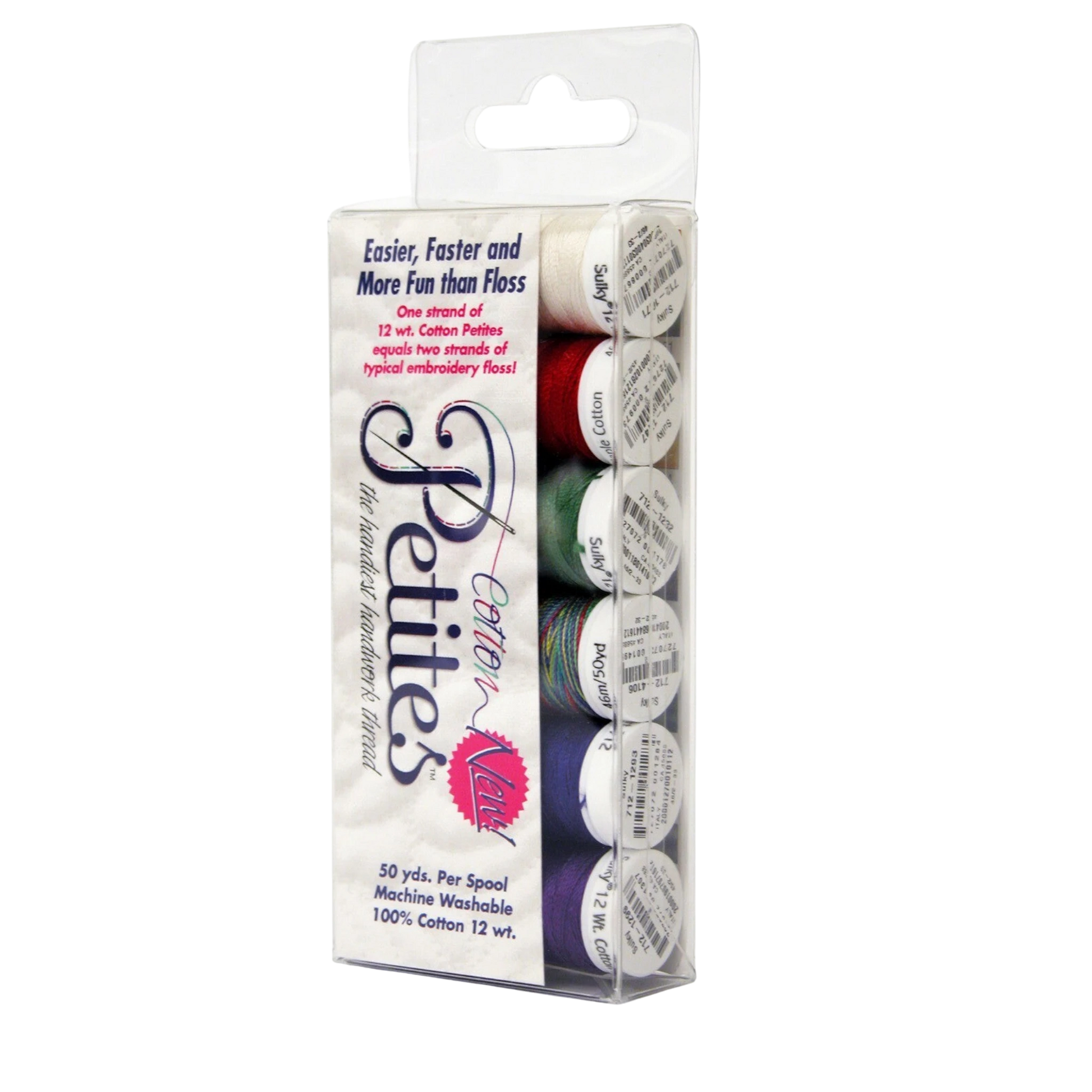 Sulky Petites 12wt Cotton Thread - 6 Pack - Winter for patchwork, quilting and sewing