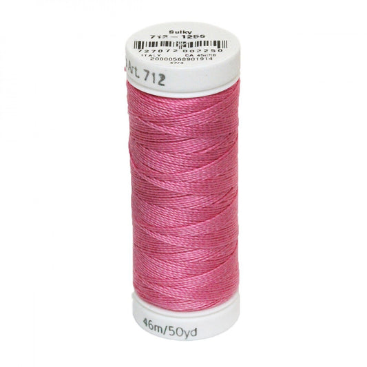 Sulky Thread Cotton Petites - 12wt - Sweet Pink for patchwork, quilting and sewing