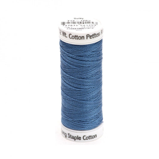 Sulky Thread Cotton Petites - 12wt - Slate Grey for patchwork, quilting and sewing