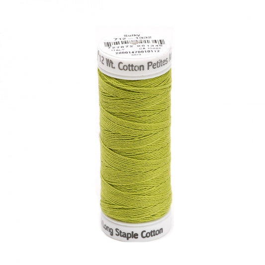 Sulky Thread Cotton Petites - 12wt - Chartreuse for patchwork, quilting and sewing