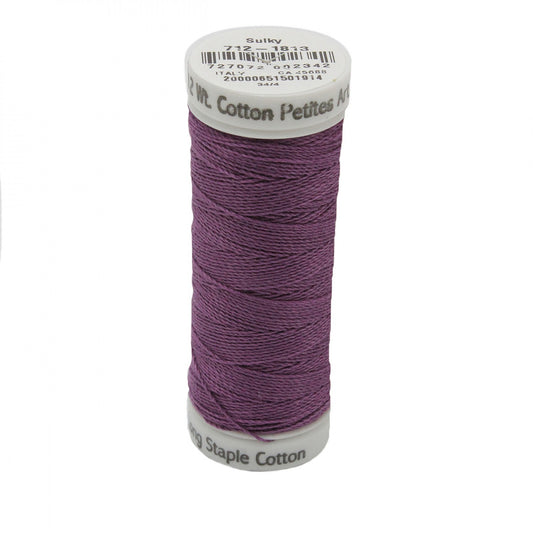 Sulky Thread Cotton Petites - 12wt - Plum Wine for patchwork, quilting and sewing