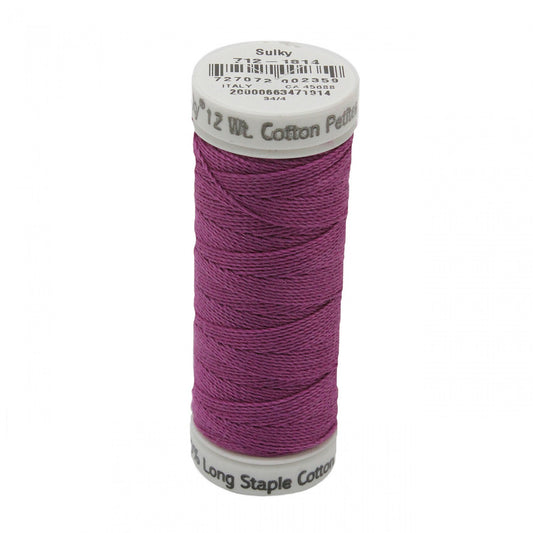 Sulky Thread Cotton Petites - 12wt - Orchid Kiss for patchwork, quilting and sewing