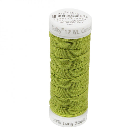 Sulky Thread Cotton Petites - 12wt - Japanese Fern for patchwork, quilting and sewing