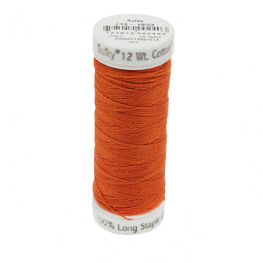 Sulky Thread Cotton Petites - 12wt - Pumpkin Pie for patchwork, quilting and sewing