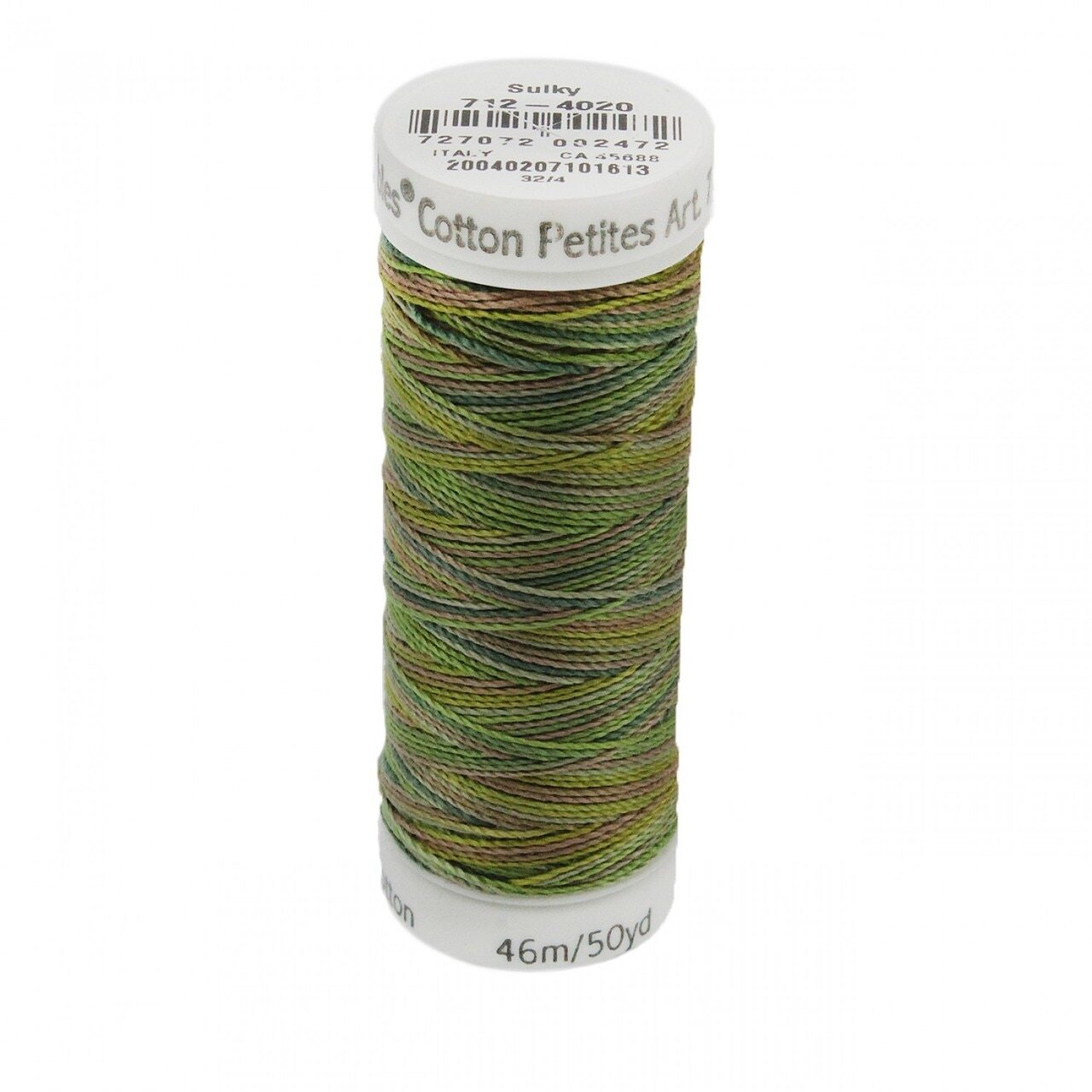 Sulky Petite Thread Cotton Blendables 12wt - Moss Medley for patchwork, quilting and sewing