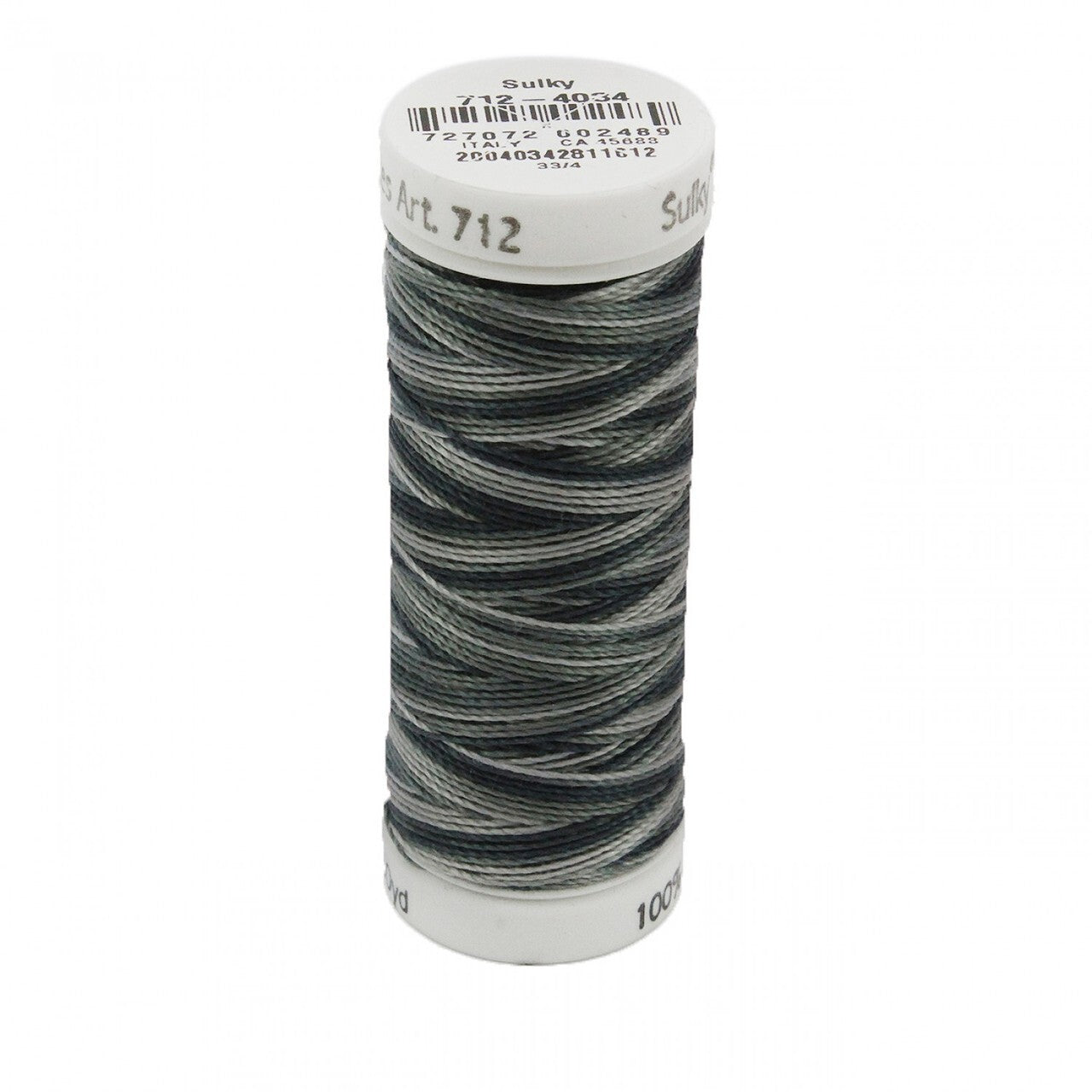 Sulky Petite Thread Cotton Blendables 12wt - Soft Blacks for patchwork, quilting and sewing