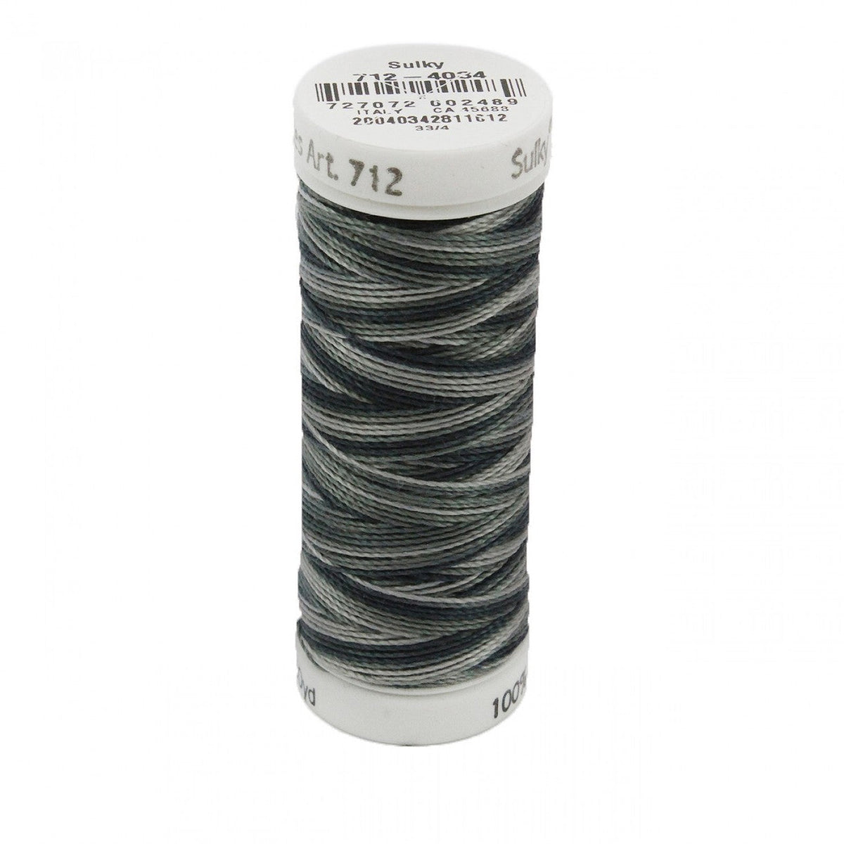 Sulky Cotton Petites 12wt Blendables 4034 Soft Blacks