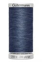 Gutermann Jeans Cotton Thread 200 m Washed Denim for patchwork, quilting and sewing