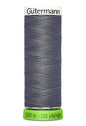 Gutermann Polyester Thread Recycled RAIL GREY - 110yd , piecing and stitching