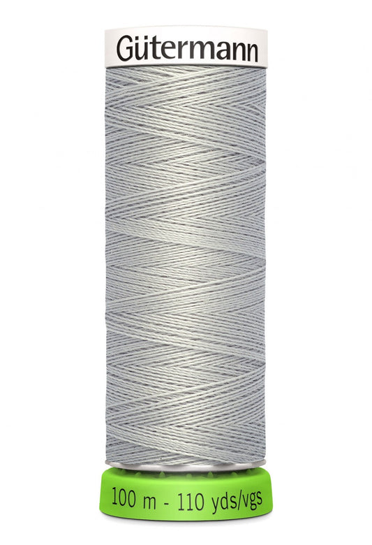 Gutermann Polyester Thread Recycled MIST GREY - 110yd , piecing and stitching