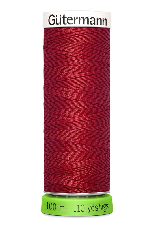 Gutermann Polyester Thread Recycled CHILI RED - 110yd , piecing and stitching