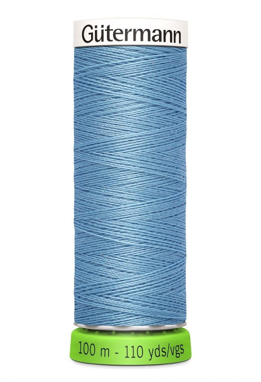 Gutermann Polyester Thread Recycled COPEN BLUE - 110yd , sewing and fabric marking
