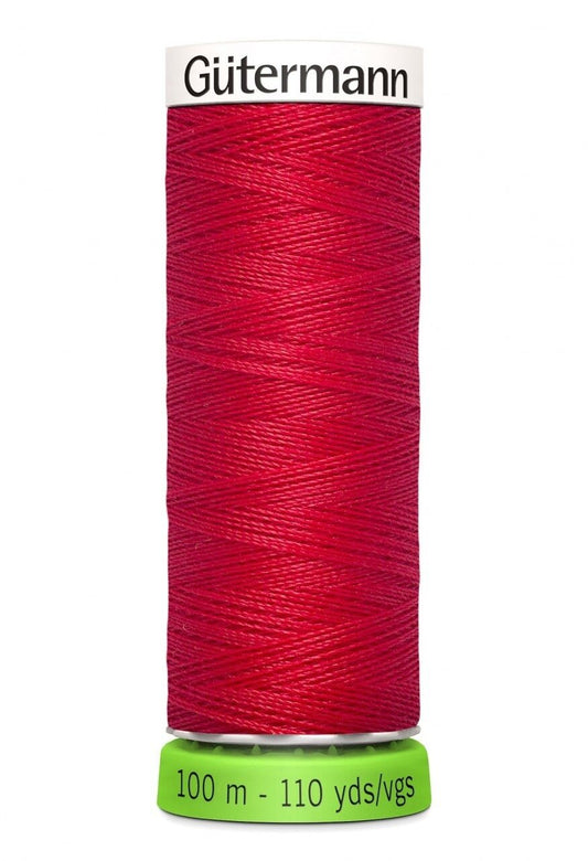 Gutermann Polyester Thread Recycled SCARLET - 110yd , piecing and stitching