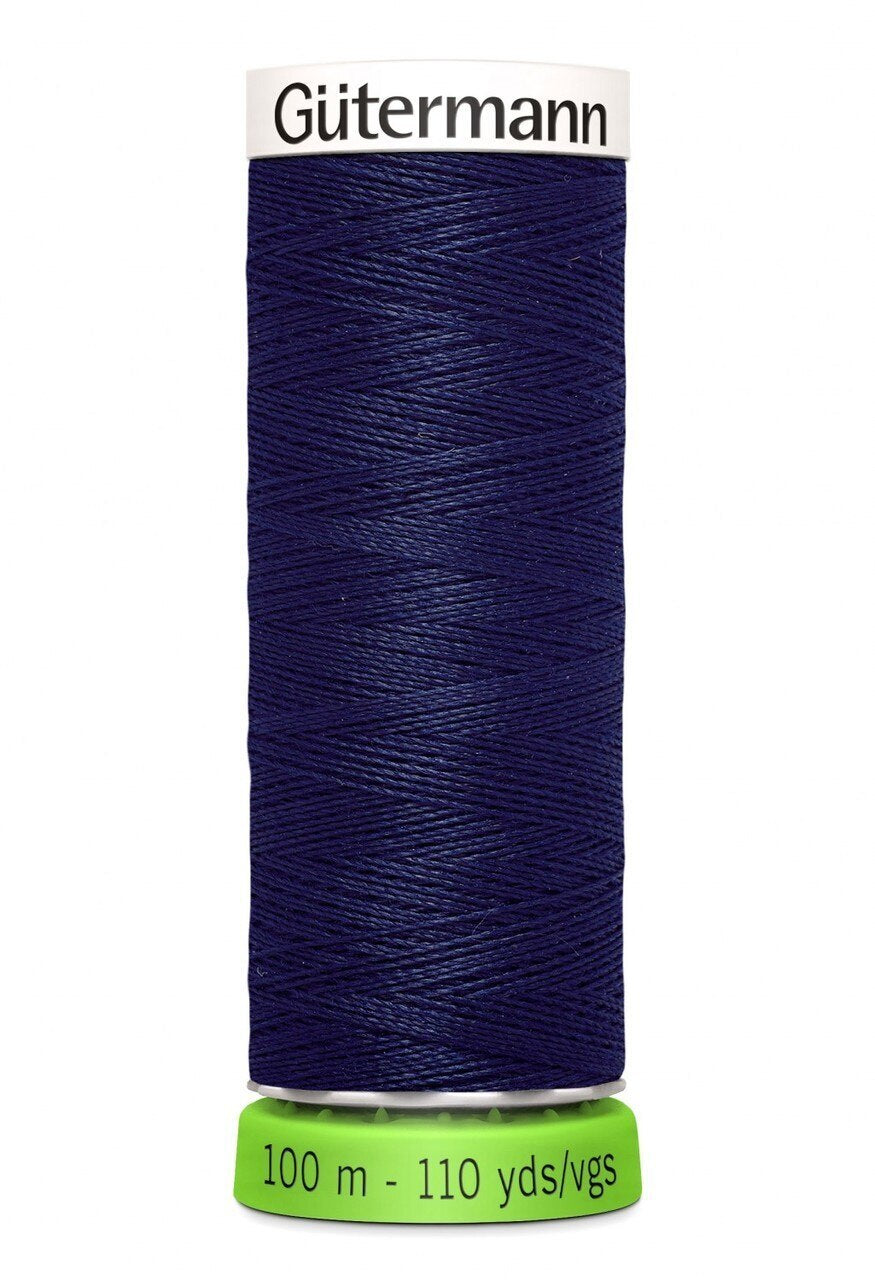 Gutermann Polyester Thread Recycled BLACK - 110yd , piecing and stitching