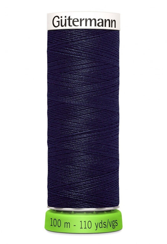 Gutermann Polyester Thread Recycled MIDNIGHT - 110yd , piecing and stitching