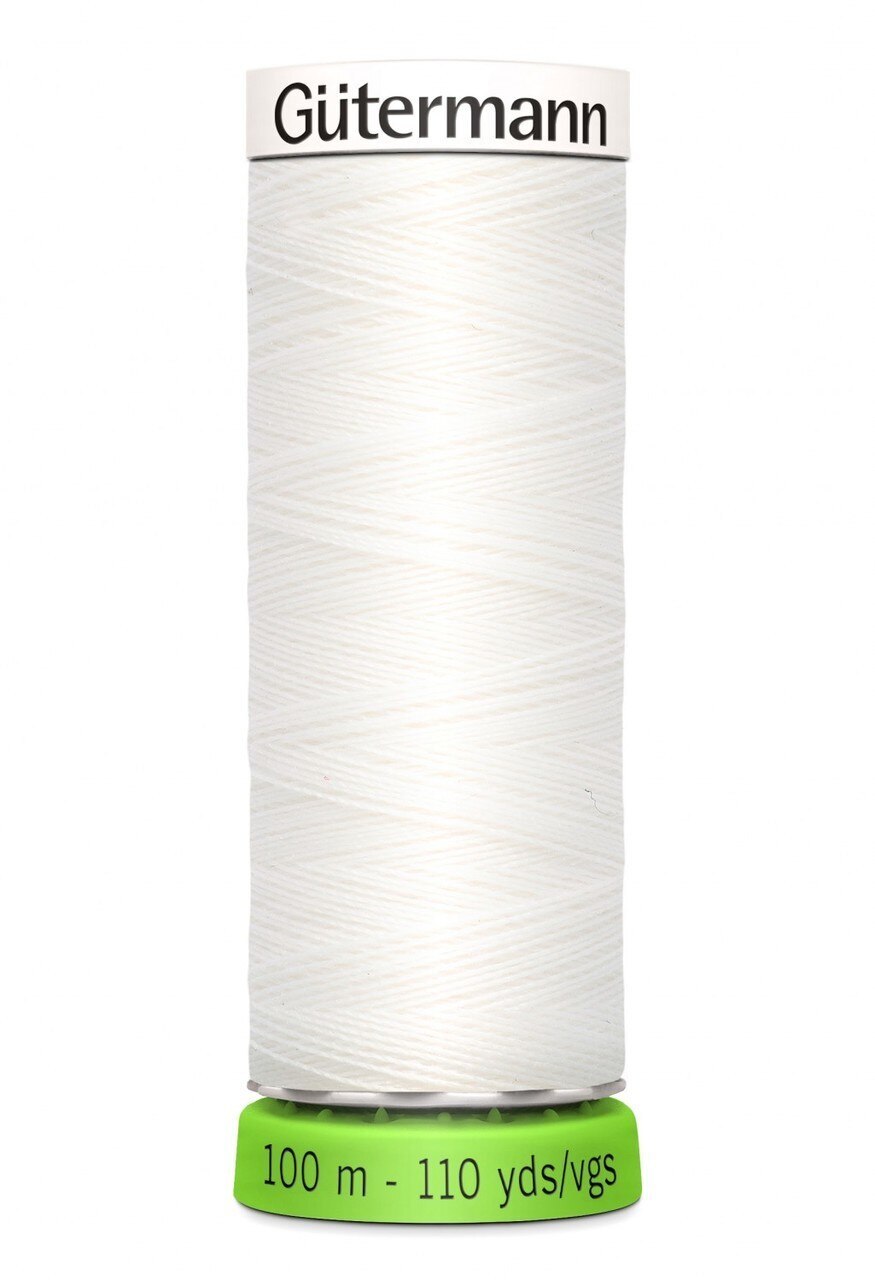 Gutermann Recycled Polyester 110yd Nu White