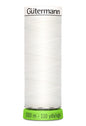 Gutermann Recycled Polyester 110yd Nu White