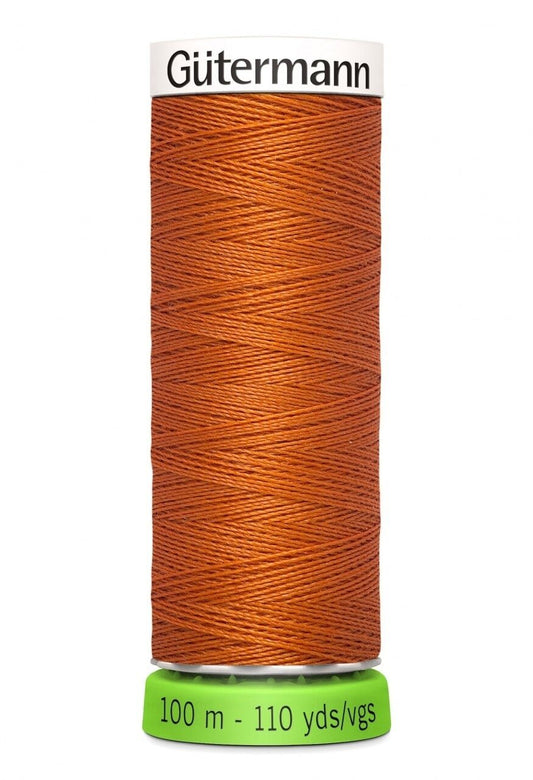 Gutermann Polyester Thread Recycled CARROT - 110yd , piecing and stitching