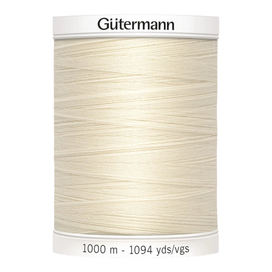 Gutermann Poly Sew-All Thread - Eggshell , piecing and stitching