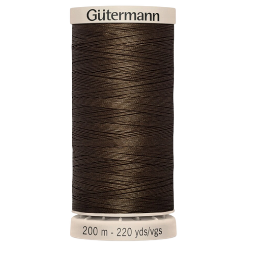 Hand Quilting Cotton Thread - CHOCOLATE for patchwork, quilting and sewing