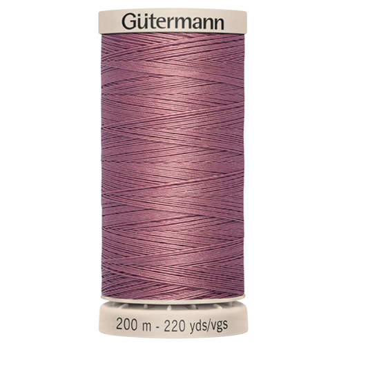 Hand Quilting Cotton Thread - Dark Rose for patchwork, quilting and sewing