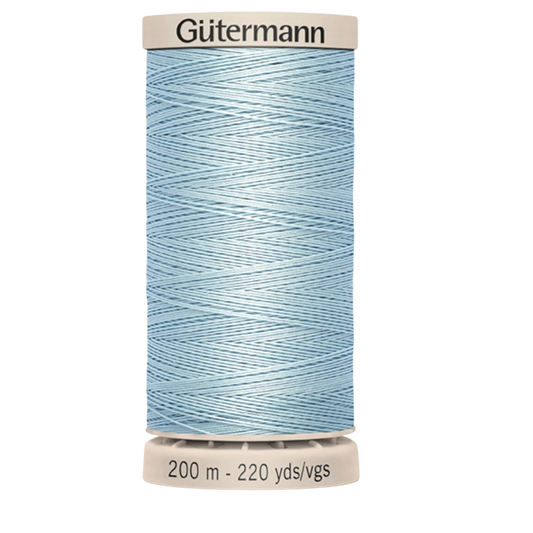 Hand Quilting Cotton Thread - Light Blue Dawn for patchwork, quilting and sewing