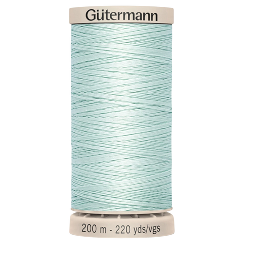 Hand Quilting Cotton Thread - Aqua Mist for patchwork, quilting and sewing