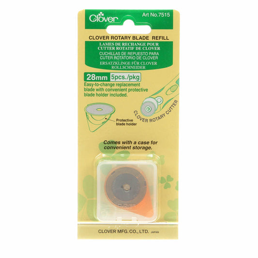Clover 28 mm Replacement Blade 5 ct sewing and quilting product