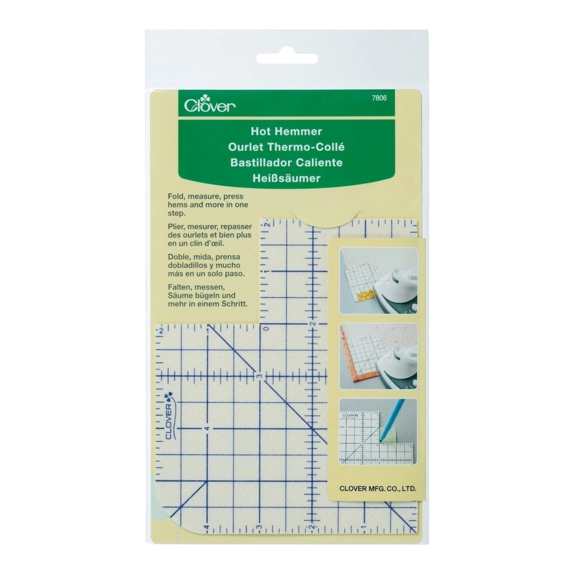 Clover Hot Hemmer Pressing Tool by Joan Hawley , bag making and craft work