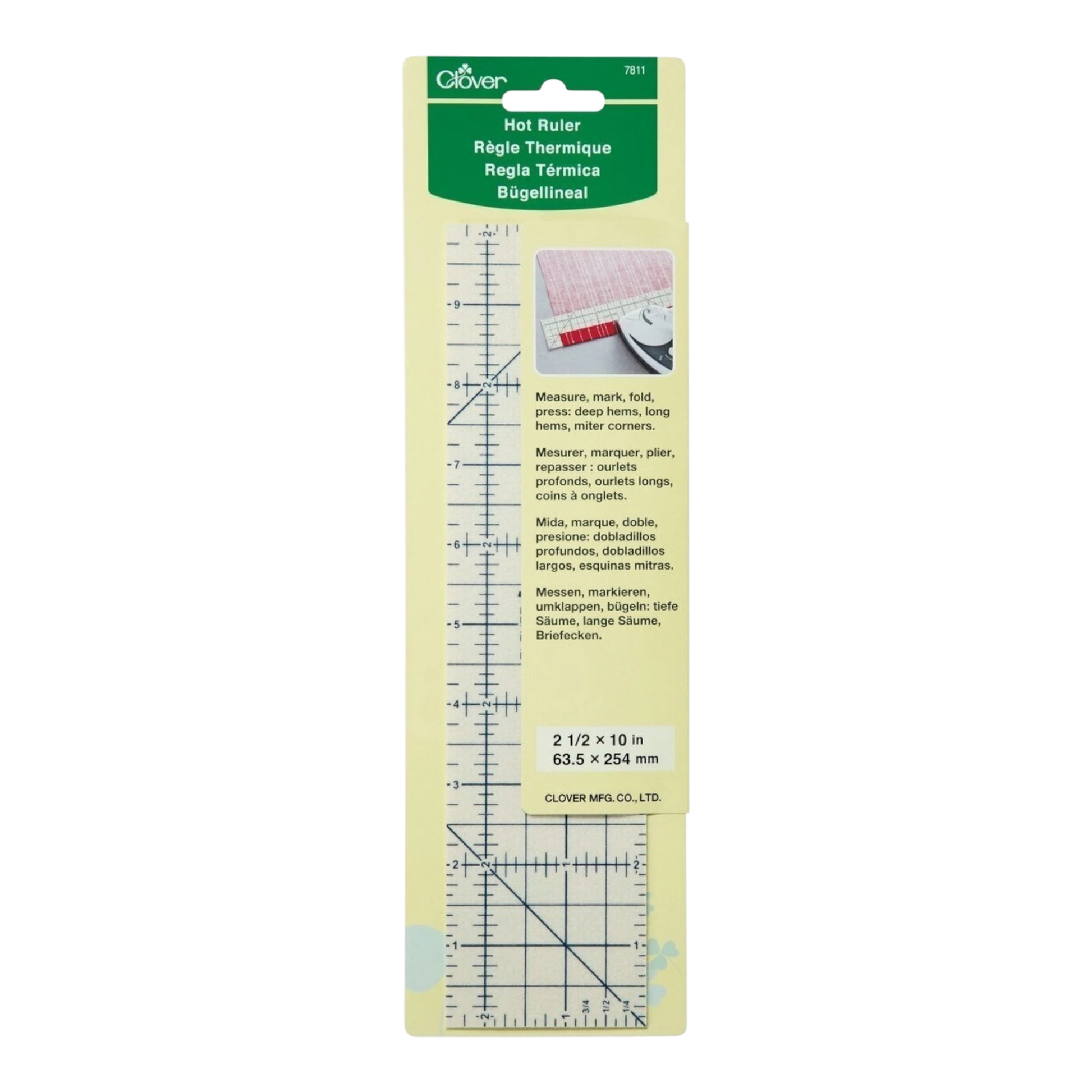 Clover Hot Ruler by Joan Hawley , bag making and craft work