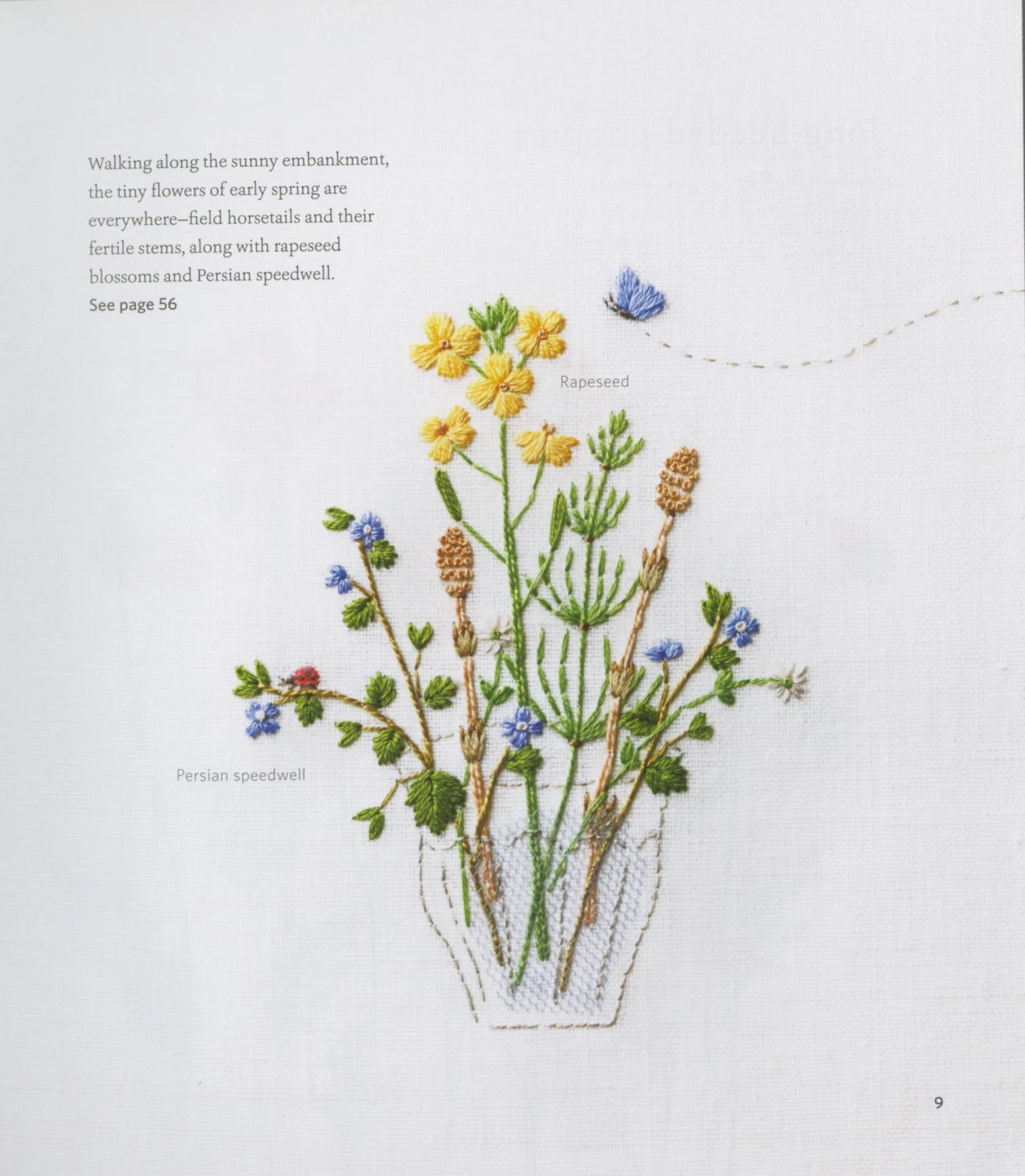 Embroidered Wild Flowers Book