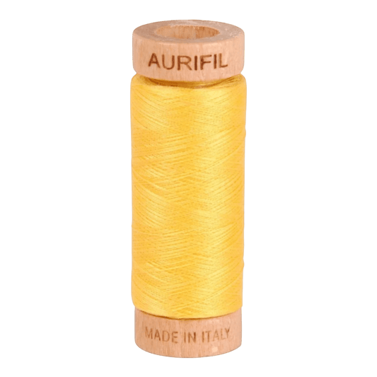 80wt Mako Cotton Solid - Pale Yellow 1135 - Everything Fabric