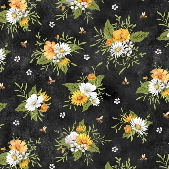 Honey Bee – Floral Soft Black