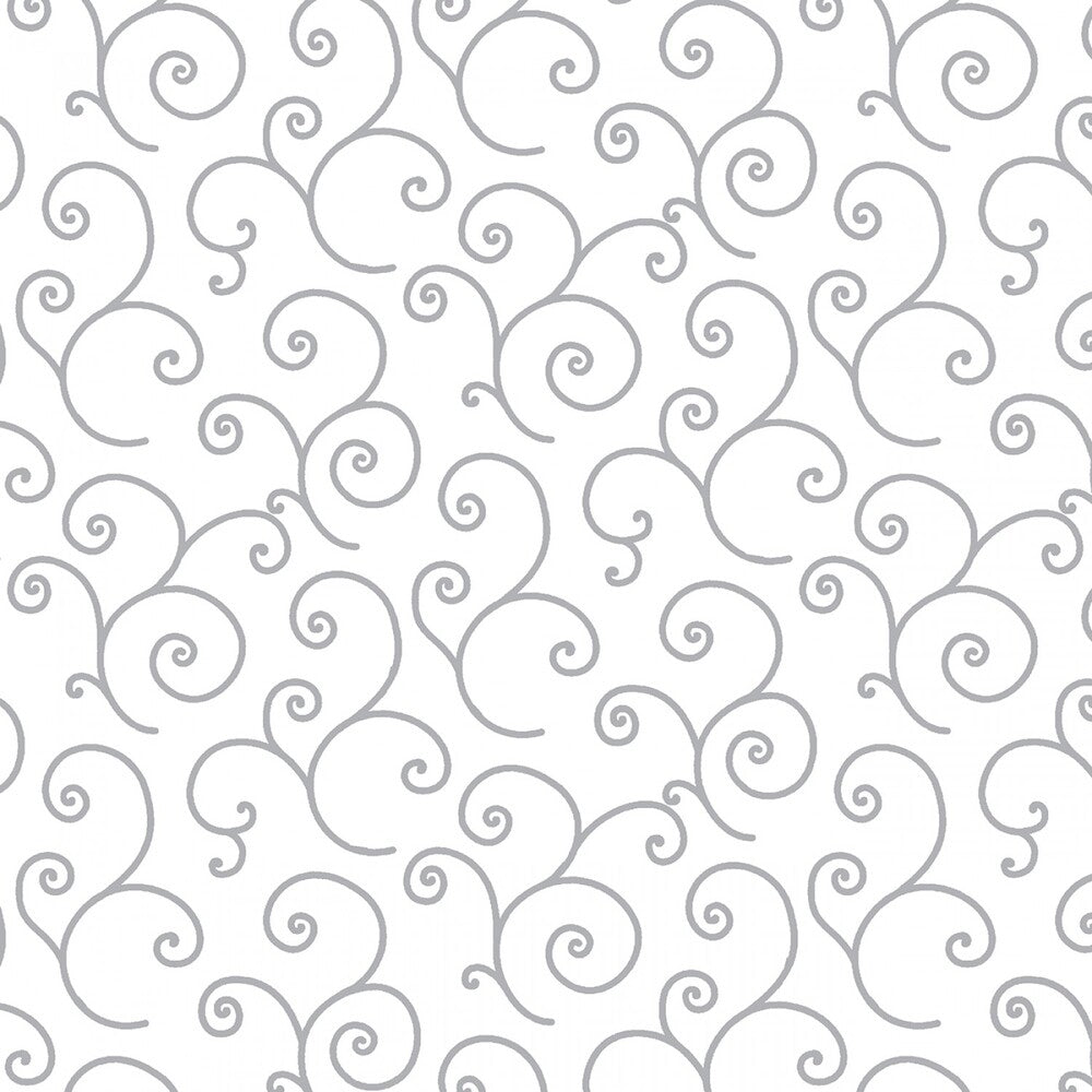 White/Grey Scroll sewing and quilting product