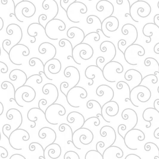 White on White Scroll sewing and quilting product
